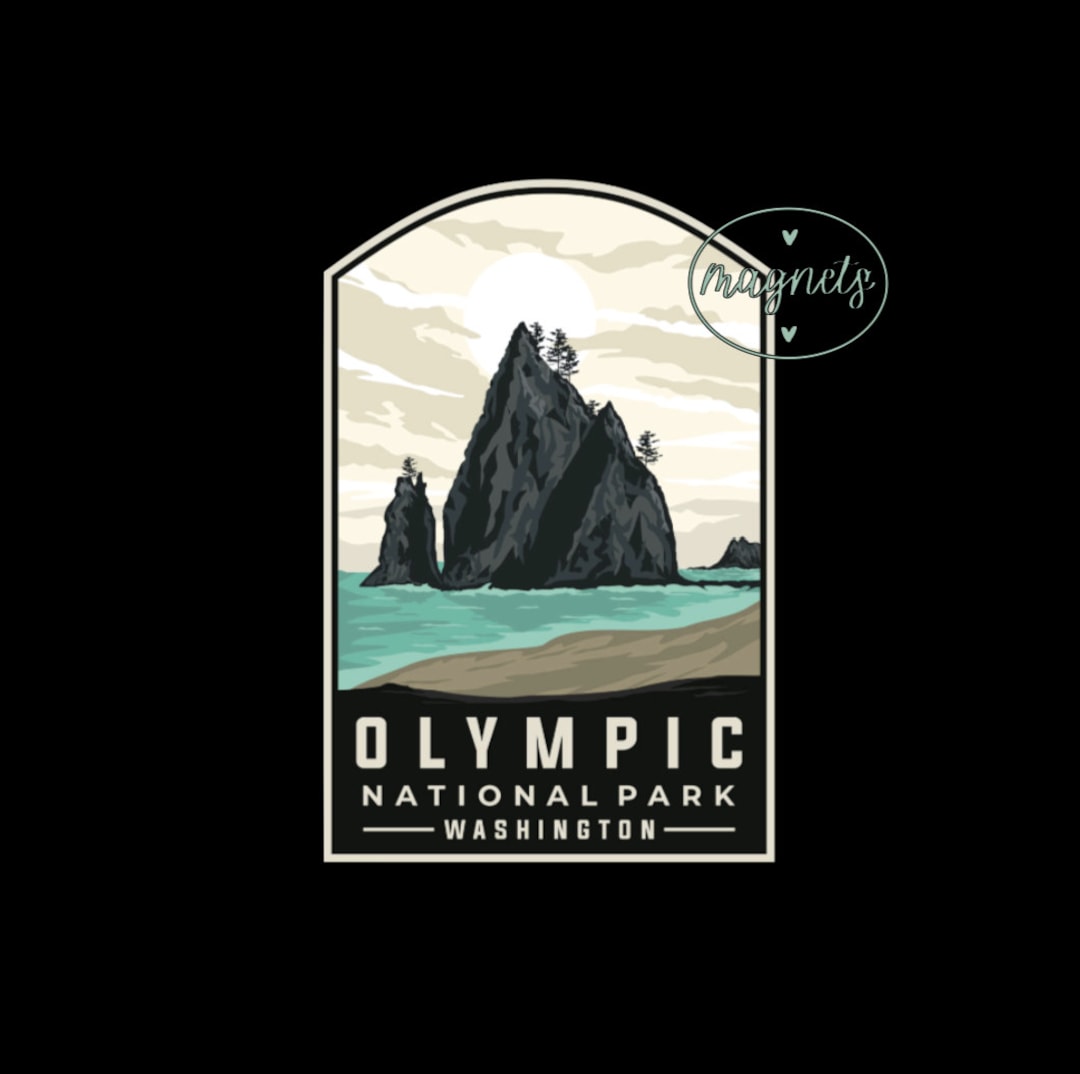 Magnet | OLYMPIC NATIONAL PARK | Fridge Magnet | Kitchen Magnet ...