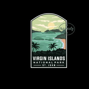 Magnet | Virgin Islands National Park | Fridge Magnet | Kitchen Magnet | Refrigerator Magnet | 2.5&quot;x3.5&quot;