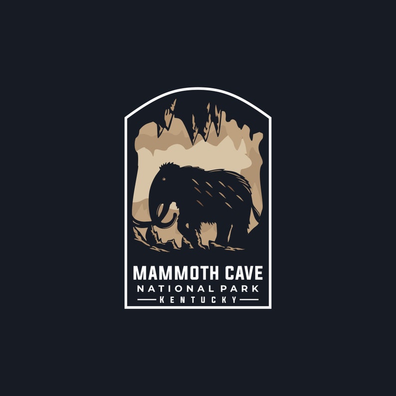 Sticker MAMMOTH CAVE, Mammoth Cave National Park Decal, Stickers for Water Bottle, Laptop Decals