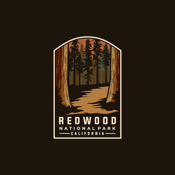 Sticker | REDWOOD NATIONAL PARK, Redwood National Park Decal, Stickers for Water Bottle, laptop Decals, phone case, gift