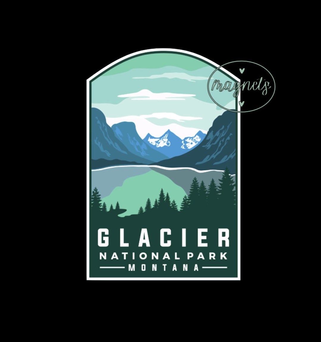 Magnet | Glacier National Park | Fridge Magnet | Kitchen Magnet ...