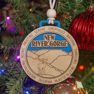 Ornament | NEW RIVER GORGE National Park, Gift for Hikers / Family / Camping / Memories / Vacation / Christmas