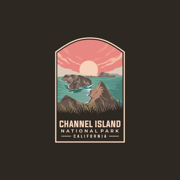 Sticker | CHANNEL ISLANDS, Channel Islands National Park Decal, Stickers for Water Bottle, laptop Decals, phone case, gift