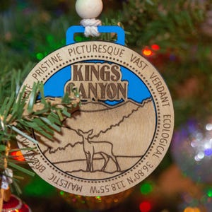 Ornament | KINGS CANYON National Park, Gift for Hikers / Family / Camping / Memories / Vacation / Christmas