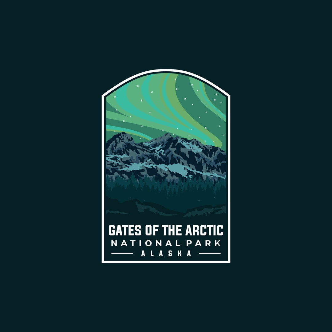 Sticker GATES of THE ARCTIC Gates of the Arctic National Etsy