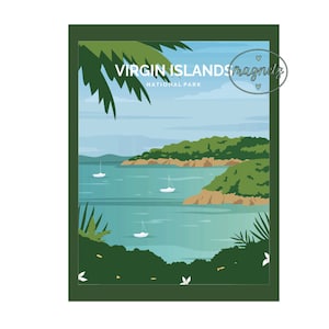 Magnet | Virgin Islands National Park | Fridge Magnet | Kitchen Magnet | Refrigerator Magnet | 2.5&quot;x3.5&quot;