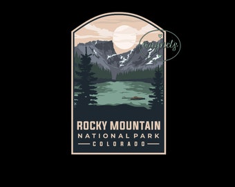 Magnet | Rocky Mountain National Park | Fridge Magnet | Kitchen Magnet | Refrigerator Magnet | 2.5"x3.5"