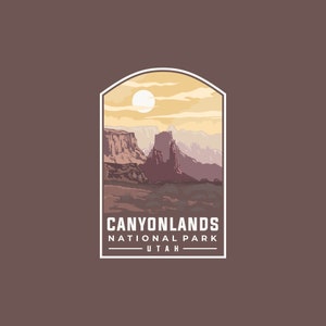 Sticker | CANYONLANDS NATIONAL PARK, Canyonlands National Park Decal, Stickers for Water Bottle, laptop Decals, phone case, gift