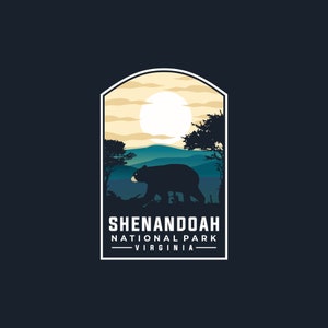 Sticker | SHENANDOAH NATIONAL PARK, Shenandoah National Park Decal, Stickers for Water Bottle, laptop Decals, phone case, gift