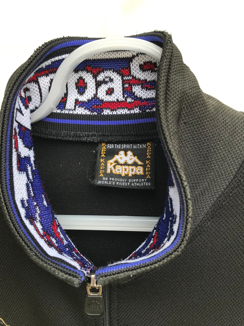 Vintag Kappa Colourblock Sweater Jacket Vintage Sweatshirt Vintage Jacket 90s Aesthetic Clothing Comfy Large