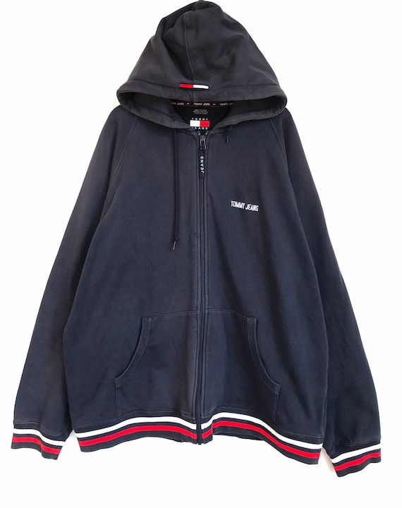 Tommy Hilfiger Full Zip Navy Hoodie (XLarge) / At