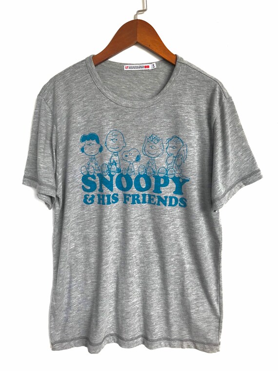 Uniqlo Snoopy And Friends T Shirt Medium Athletic Etsy Uniqlo Snoopy And Friends T Shirt Medium Athletic Etsy