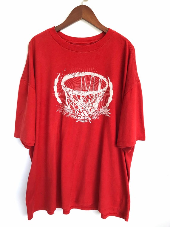 Adidas Basketball T Shirt Xlarge Athletic Vintage Etsy