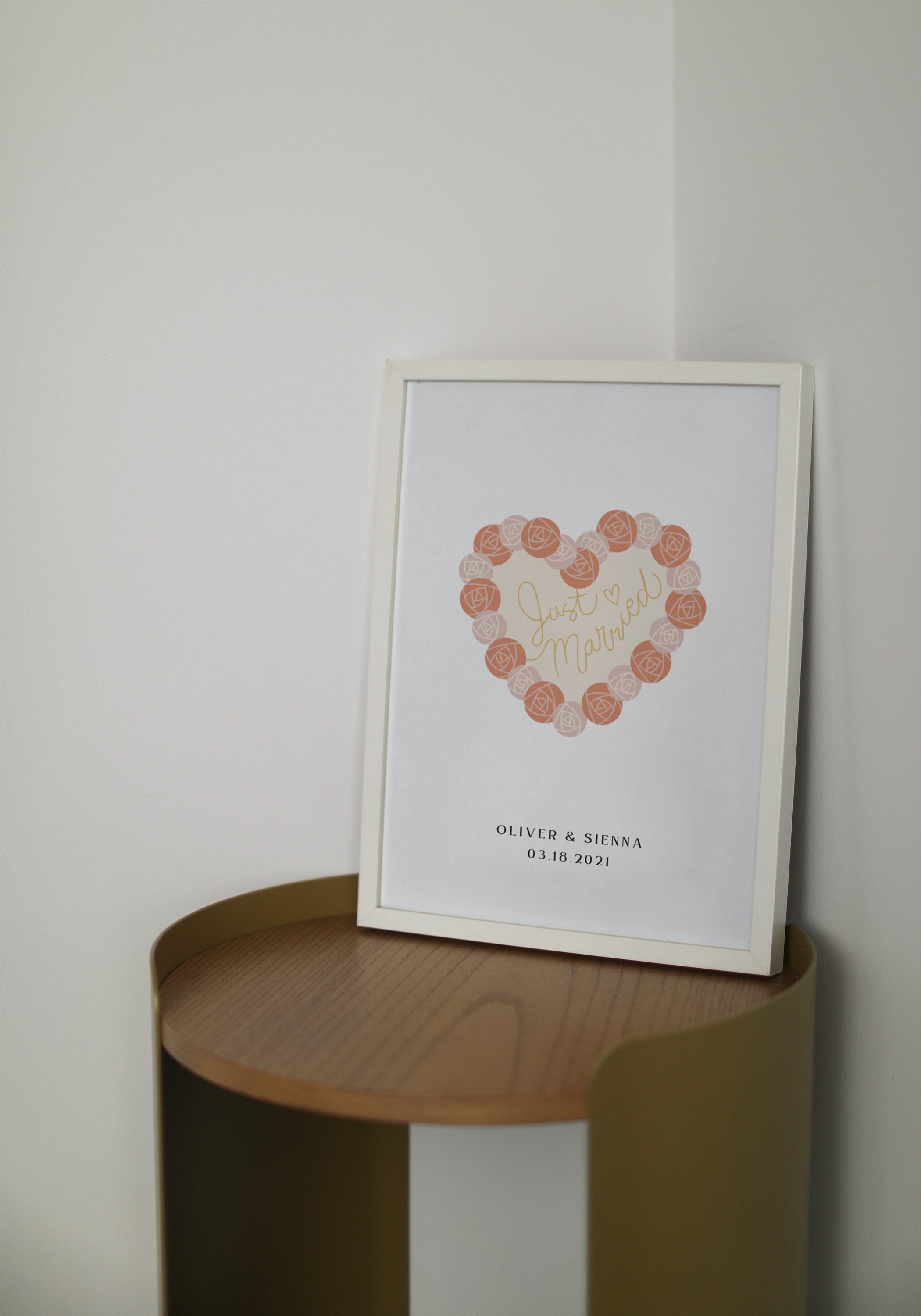 Editable 'just Married' Printable Template - Etsy