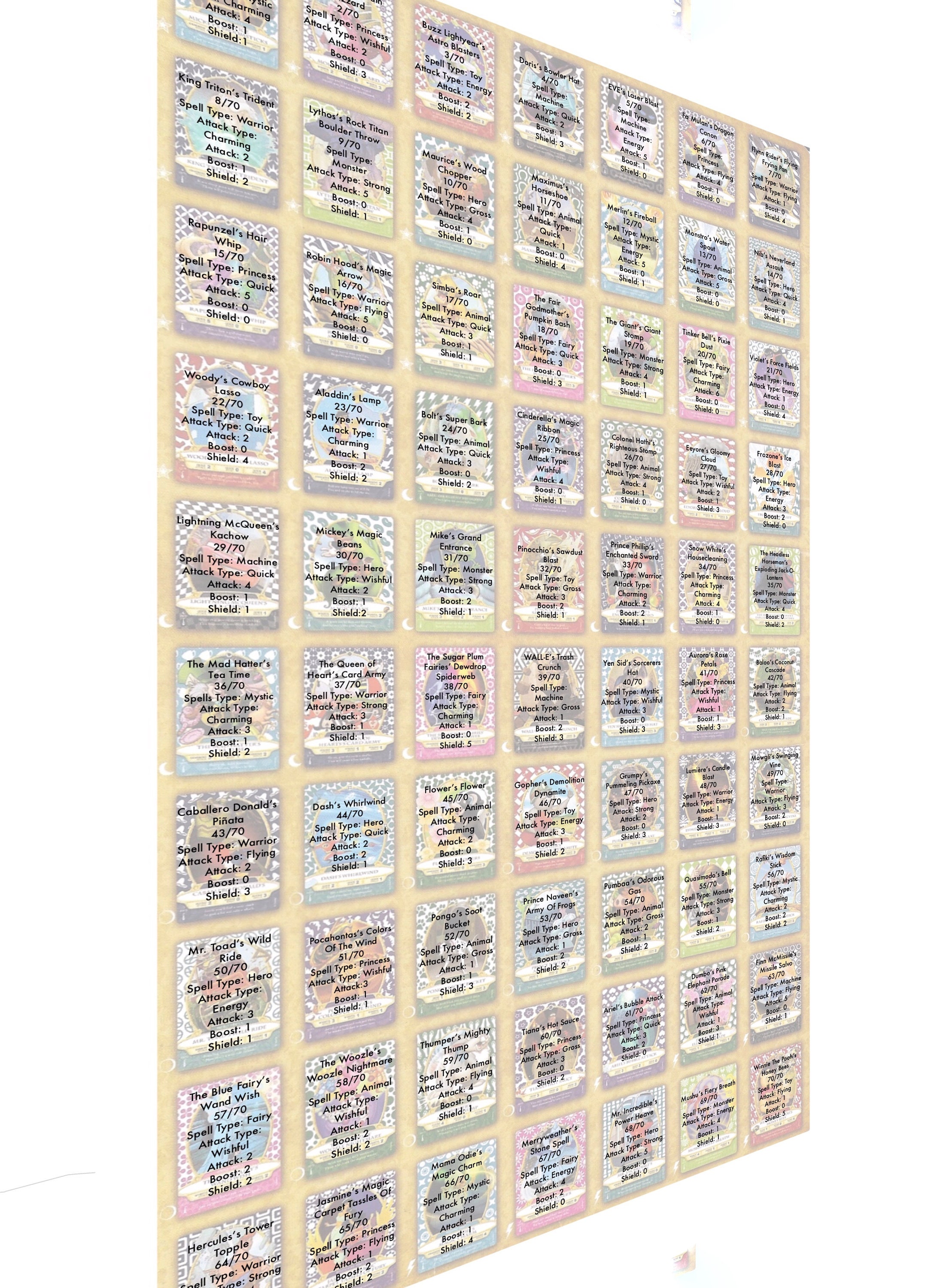 Sorcerers of the Magic Kingdom Card Tracker - Etsy