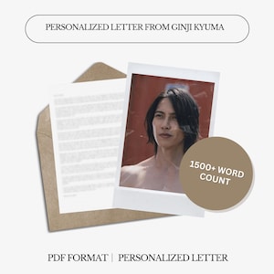 Carta Personalizada de Ginji Kyuma | AiB | 1500 Palavras | Carta Digital Personalizada
