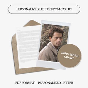 Carta personalizada de Castiel / 1500 palabras / Carta digital personalizada / Descarga digital