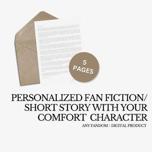 Cuento personalizado personalizado con el personaje que más te guste / 5 páginas / Juego de rol / Todos los fandoms / Anime / Libros / TV / Películas / Fan Fiction