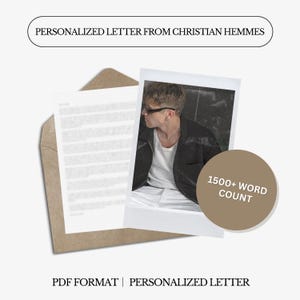 Carta personalizada de Christian Hemmes | Personagem de livro | 1500 palavras | Carta digital personalizada