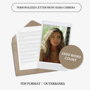 Carta personalizada de Kiara Carrera / 1500 palabras / Carta digital personalizada / Pogue Kook