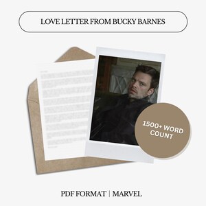 Liebesbrief von Bucky Barnes | 1500 Wörter | Digitaler Brief | Nicht personalisiert | Genderneutrale Sprache | Sofort Download