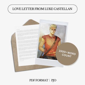 Liebesbrief von Luke Castellan | Lager Halb B. Mythologie | Digitaler Brief | Personalisiert | Wohlfühlcharakter