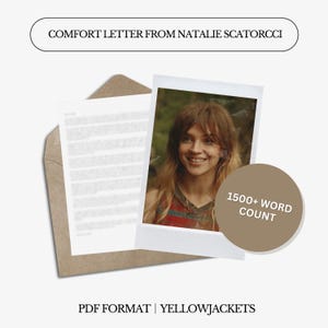 Carta de consuelo de Natalie Scatorcci / YellowJackets / 1500 palabras / Género neutro / Carta digital de descarga instantánea