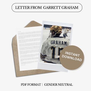 Liebesbrief von Garrett Graham The Trade |1000 Wörter | Digitaler Brief | Nicht personalisiert | Genderneutrale Sprache | Sofortdownload | PDF-Datei