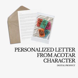 Carta Personalizada de Personagem ACOTAR | Carta Pessoal | 1500 Palavras | Carta Digital Personalizada