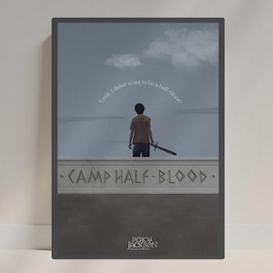 Lager Halbblut Percy Jackson Poster | Booktok Liebhaber Romantik Geschenk | Lager Halbblut | Buchliebhaber | Halbgott