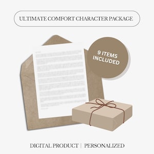 Paquete Ultimate de personajes de Comfort / 9 ARTÍCULOS / Personalizado / Todos los fandoms / Anime / Libro / TV / Película / Producto digital personalizado / Carta