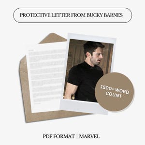 Schutzbrief von Bucky Barnes | 1500 Wörter | Digitaler Brief | Nicht personalisiert | Genderneutrale Sprache | Sofort Download