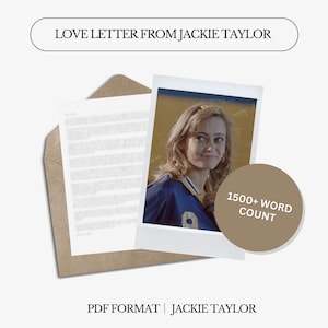 Liebesbrief von Jackie Taylor | 1500+ Wörter | Gelbe Jacken | Benutzerdefinierter digitaler Brief
