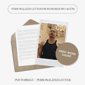 Carta Personalizada de Morizono Aguni | AiB | 1500 Palavras | Carta Digital Personalizada