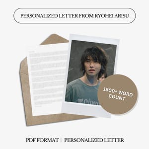 Carta personalizada de Ryohei Arisu | AiB | 1500 palavras | Carta digital personalizada
