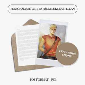 Personalisierter Brief von Luke Castellan | Lager Halb B. Mythologie | Digitaler Brief | Personalisiert | Wohlfühlcharakter