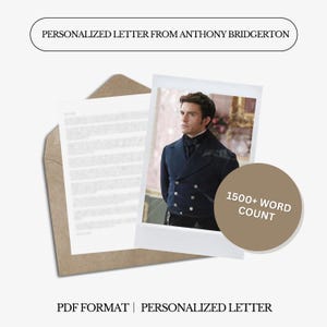 Carta Personalizada de Anthony Bridger. | Série de TV | 1500 Palavras | Carta Digital Personalizada