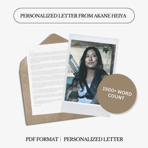 Carta personalizada de Akane Heiya | AiB | 1500 palavras | Carta digital personalizada