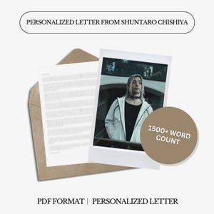 Carta personalizada de Shuntaro Chishiya | AiB | 1500 palavras | Carta digital personalizada
