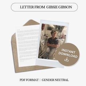 Liebesbrief von Gerard Gibson | Zähmen 7 | Digitaler Brief | Nicht personalisiert | Genderneutrale Sprache | Sofortdownload | PDF-Datei