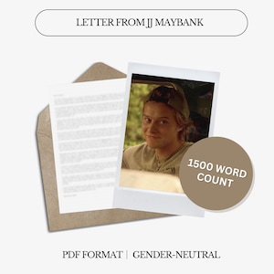 Carta de consuelo de JJ Maybank / 1500 palabras / Carta digital / Versión Pogue