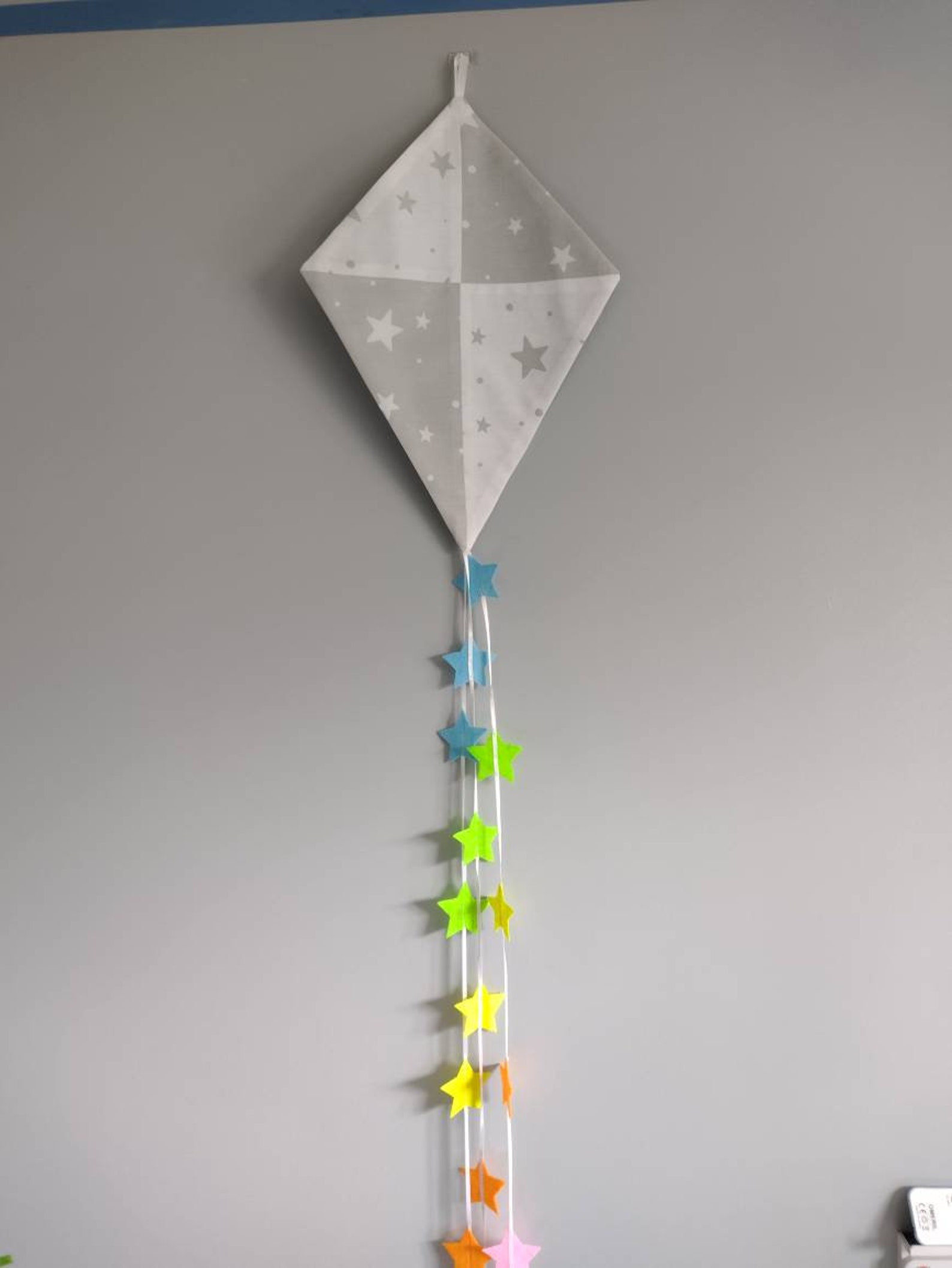 Kite Wall Hanging Star Decoration Rainbow Kite Etsy UK