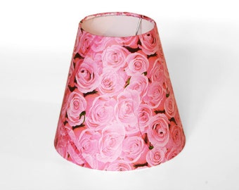 Lampenschirm "Rosenromantik", für Tisch-Stehlampe