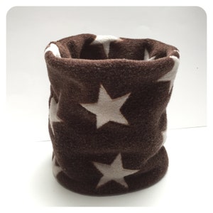 Warm loop of cuddly fleece Brown Beige St...