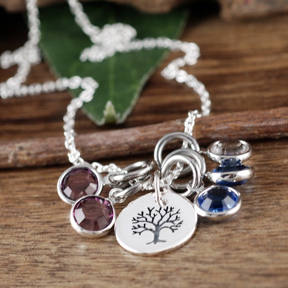 family tree birthstone jewelry