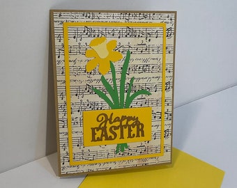 Daffodil Blank Easter Card