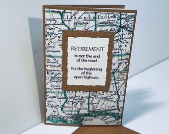 Retirement Journey Congratulations Card (U.S. Roadmap)