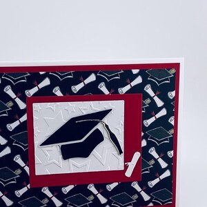 Diploma, Cap and Scroll Embossed Graduation Card