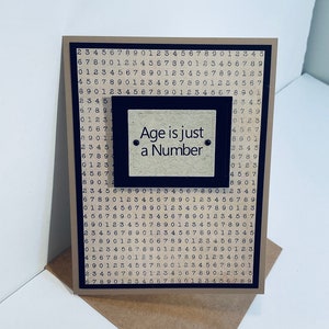 Age is Just a Number Birthday Card