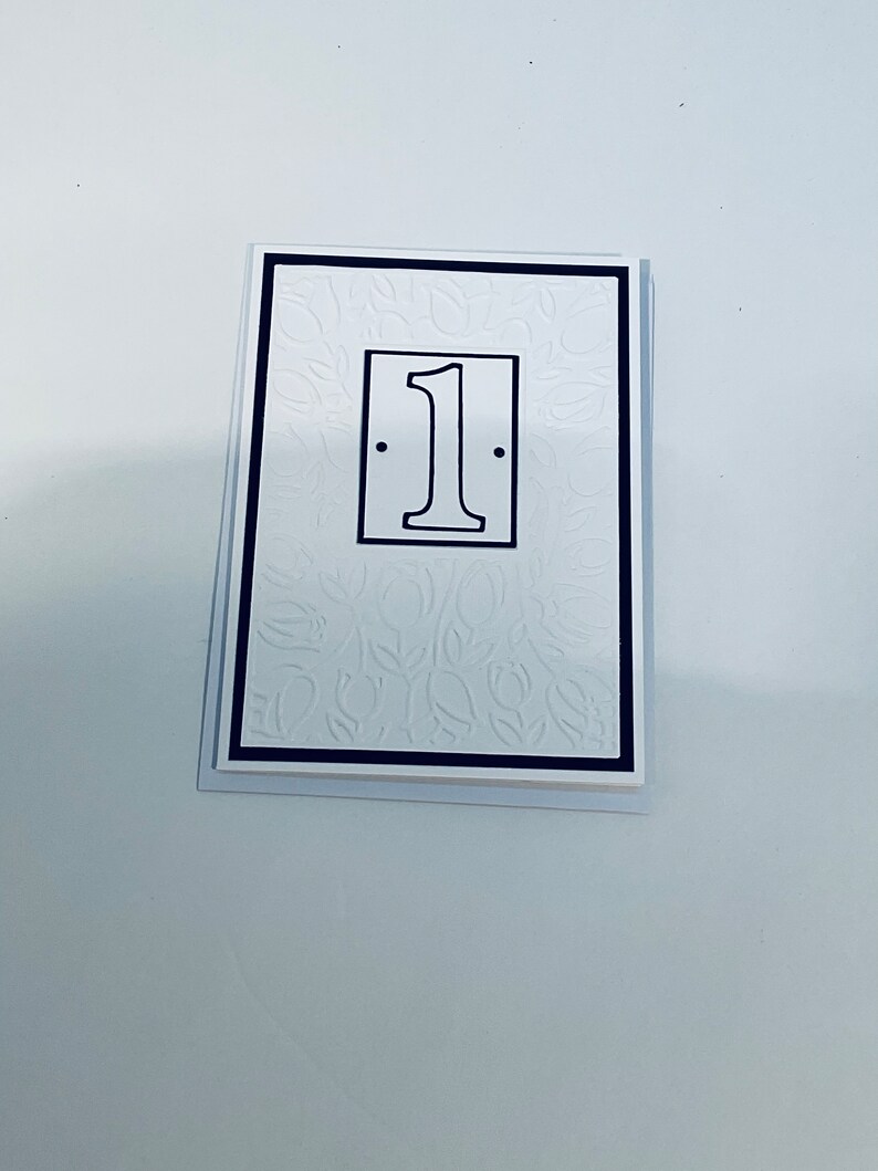 1st (traditional Symbol Paper) Embossed Anniversary Card - Etsy